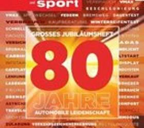 Германски Ауто мотор унд шпорт слави 80 години со издание на 232 страници