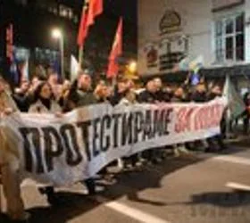 Синдикатот одржа протест за повисоки плати, газдите велат дека немаат пари за повеќе